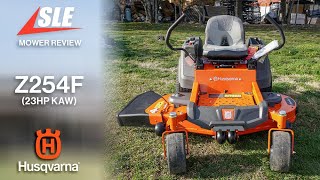 Review of Husqvarnas Z254F 54quot Zero Turn Lawn Mower 23HP Kawasaki  lawncare husqvarna lawnmower [upl. by Aratas257]