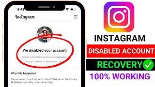 Instagram weve disabled your account  Instagram disabled account recover kaise kare [upl. by Nalani]