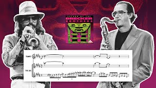 quotOn The Backsidequot  The Brecker Brothers  Tenor Sax amp Trumpet Transcription [upl. by Rotkiv]