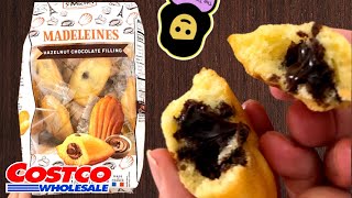 🇫🇷 St Michel Hazelnut Chocolate Filling Madeleines  Costco Product Review [upl. by Aileon494]