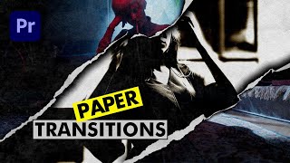 FREE Paper Rip Matte Transitions in Adobe Premiere Pro [upl. by Shoemaker]