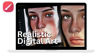 How to draw Realistic digital art 🥲 infinitepainter ibispaintx procreate [upl. by Cianca]