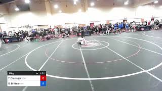 86 Kg Cons 32 2  Trey Dieringer Scappoose High School Wrestling Vs Branson Britten Northern Co [upl. by Nailil]