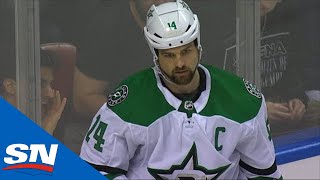 Jamie Benn Scores A Goal For Stars Nobody Notices [upl. by Aiuqram273]