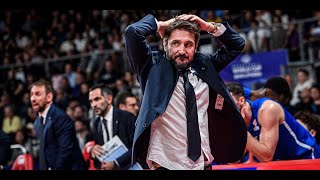 ASVEL coach Gianmarco Pozzecco s STRONG reactions on the fourth quarter against Panathinaikos [upl. by Aennil]