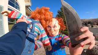 Halloween Villains VS Parkour POV Michael Myers Chucky Jigsaw [upl. by Merari]