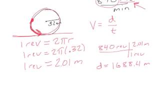 Circular Motion 1 Calculating Tangential Velocity [upl. by Keiko]