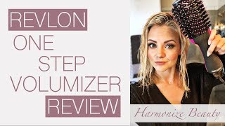 Revlon One Step Volumizer Review and tutorial  Harmonize Beauty [upl. by Nodnol]