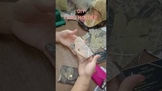 Handmade card holder diy mengwenz ecoprint shortsvideo [upl. by Estel514]