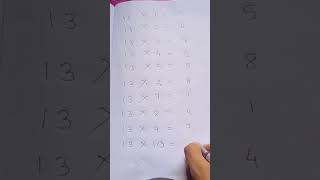 Easy trick of Table 13 shorts easytricks mathslearningwithrahat [upl. by Airom]