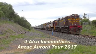 Diesel Locomotives 452085248144403 Anzac Aurora Tour 2017 [upl. by Arayk]