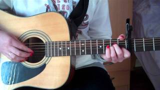 quotSet Fire To The Rainquot  Adele  EASY Guitar Tutorial [upl. by Griffie]