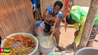 The most delicious Traditional Togolese street food Lomé Togo west Africa [upl. by Hanfurd]