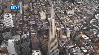 A look at ongoing renovations to San Franciscos iconic Transamerica Pyramid [upl. by Airekat338]