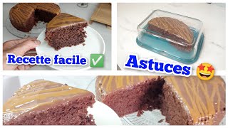 GÂTEAU AU YAOURT CHOCOLAT FACILE ⛔ PLUS ASTUCES À CONNAÎTRE ABSOLUMENT ✅ [upl. by Eiramassenav]