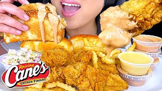 ASMR RAISING CANES FRIED CHICKEN FOOD HACK MUKBANG ASMR Phan [upl. by Destinee]