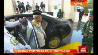 Pertabalan Sultan Perak ke35 Ketibaan difdif kehormat [upl. by Assenay725]