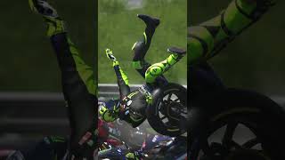 Rossi hit all the riders at the second corner in Sepang [upl. by Elodea]