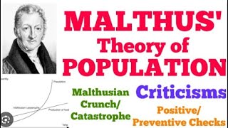 MALTHUSIAN THEORY OF POPULATION PALAPITTA ONLINE ACADEMY [upl. by Biamonte]