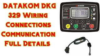 Datakom ATS AMF Controller wiring pdf  DKG 329 review connection wiring pdf Generator turkey [upl. by Eresed]