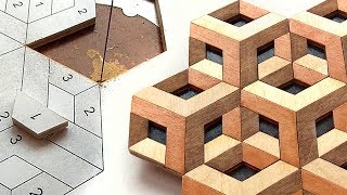 How to make optical illusion by scroll saw [upl. by Dev]