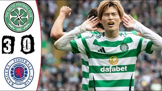 Celtic vs Rangers 30 Highlights William Hill Premiership 202425 [upl. by Eked]