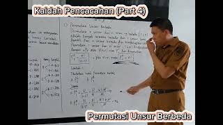 Kaidah Pencacahan Part 4  Permutasi Unsur Berbeda [upl. by Ahsilrak695]