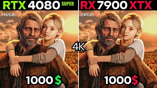 RTX 4080 super VS RX 7900 XTX  4K GAMING TEST [upl. by Lrig311]