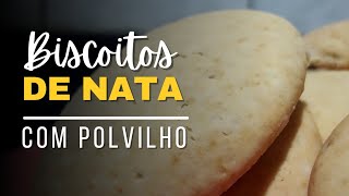 BISCOITOS DE NATA COM POLVILHO DOCE GOSTOSO E FÃCIL DE FAZER [upl. by Emelin]