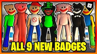 How to get ALL 9 NEW BADGES in POPPY PLAYTIME MORPHS  Roblox [upl. by Favian721]