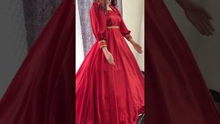 Red gown fashion shortsyoutube [upl. by Cusick]