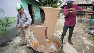 How They Make Fresh Organic Chewing Gum in Mexican Village [upl. by Aileme]