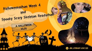 Halloweenathon Week Four And Spooky Scary Skeleton Readathon Vlog [upl. by Countess539]