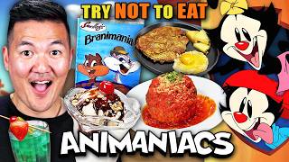 Try Not To Eat  Animaniacs Branimaniacs Cereal Gold Eggs And Meat Italian Feast [upl. by Ritch]