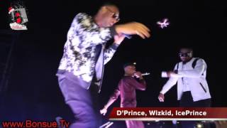 Video WIZKID ICE PRINCE and DPRINCE perform MOLOWO NONI at the ACCESS MAVIN CONCERT [upl. by Faythe]