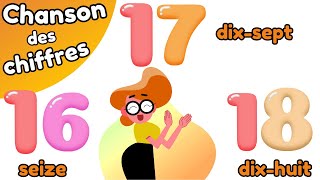 French numbers song 1 to 20Les chiffres maternelle  Chanson pour enfant apprendre à compter [upl. by Nnylimaj]