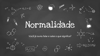 Normalidade Molaridade [upl. by Ahsinnor730]