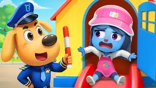 Police Detective Story  Safety Tips  Stranger Danger  Kids Cartoon  Sheriff Labrador [upl. by Gratiana]