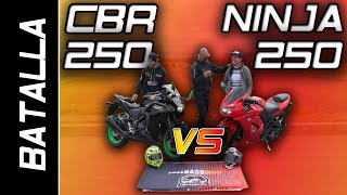 NINJA 250 VS CBR 250  BATALLA A MUERTE FULLGASS [upl. by Wachter]