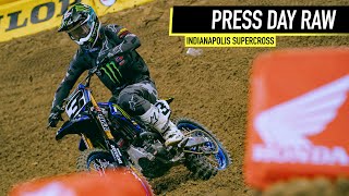 10 Minutes Of RAW Press Day Action  2024 Indianapolis Supercross [upl. by Marozik]