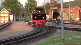 Die Selketalbahn im Abendlicht 28042019 [upl. by Guthrey]