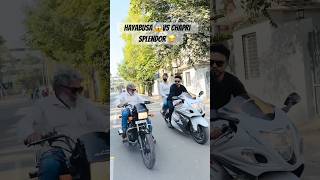 Hayabusa vs splendor apki favourite bike konsi hai hayabusa splendor funny comedy shorts ￼ [upl. by Aciras]