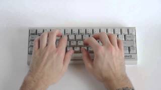 HHKB Typing Test 45g Topre Stock  KeyChattercom [upl. by Jaquelin655]