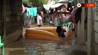 Lowlying towns in Philippines flooded as typhoon ManYi departs  REUTERS [upl. by Nadeen]