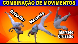 Combinação Capoeira avançada Beijaflor com pião Macacão Martelo cruzado aprendendo a Movimentar [upl. by Uird]