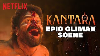 Kantara ’s LEGENDARY Climax Scene 🔥  Rishab Shetty  Kantara  Netflix India [upl. by Bonacci370]