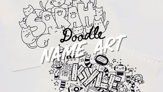 DOODLE NAME ART  Doodles by Sarah [upl. by Richara413]