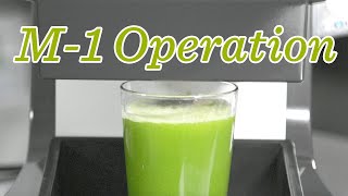 M1 Operation  How to operate the Goodnature M1 juice press [upl. by Enyahs]