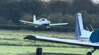 GULFSTREAM AA5B doing touch and go at Shobdon Airfield [upl. by Brynne]