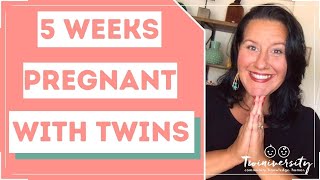 5 weeks pregnant with twins signs and symptoms [upl. by Pincince474]